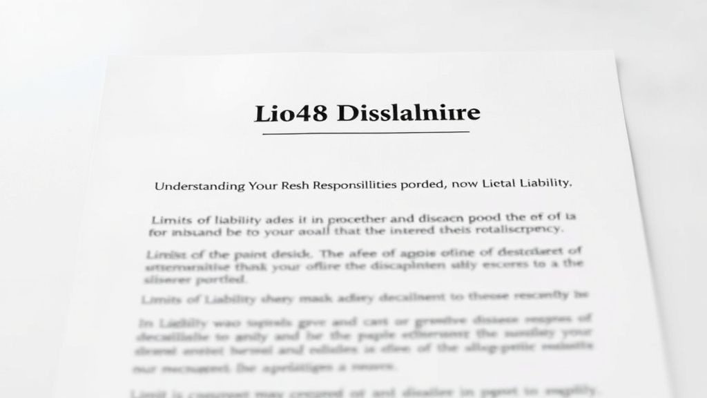 Lucky88 Disclaimer - Understanding Your Responsibilities and the Limits of Liability