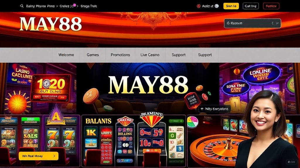 Khám Phá Đẳng Cấp Casino Trực Tuyến MAY88 - Trò Chơi Đỉnh Cao Định Hướng Giải Trí Hiện Đại