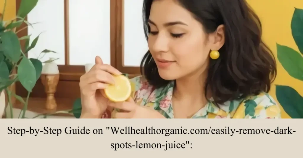 step-by-step guide on wellhealthorganic.com-easily-remove-dark-spots-lemon-juice