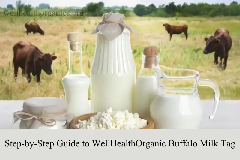 step-by-step guide to wellhealthorganic buffalo milk tag